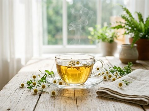Prepared Chamomile tea