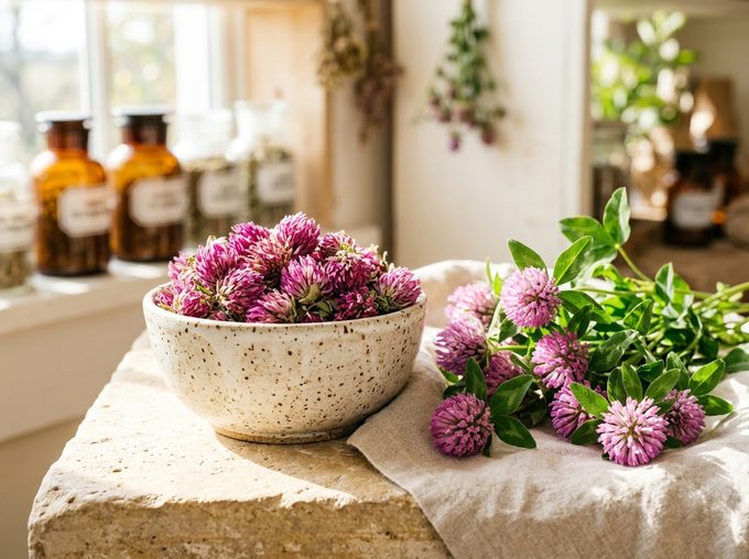 Red Clover Blossom (Trifolium pratense)